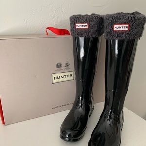 New Hunter Boots - Gloss Finish - never worn